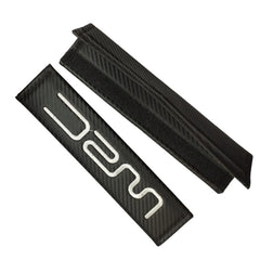 2Pcs WRC Carbon Fiber Embroidery Car Seat Belt Cover Safety Shoulder Pads