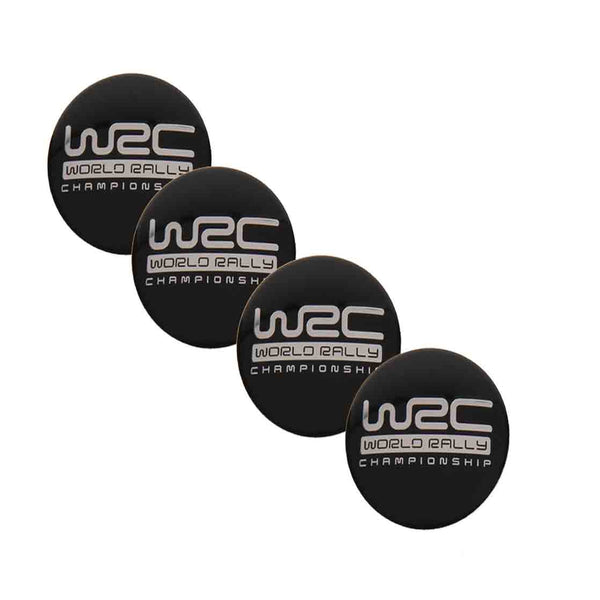 4pcs WRC WORLD RALLY Emblem Car Wheel Center Hub Cap Caps Badge Sticker Decal 60mm