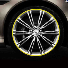 Alloy Wheel Edge Ring Rim Protectors Tyres Tire Guard Rubber Moulding-Yellow